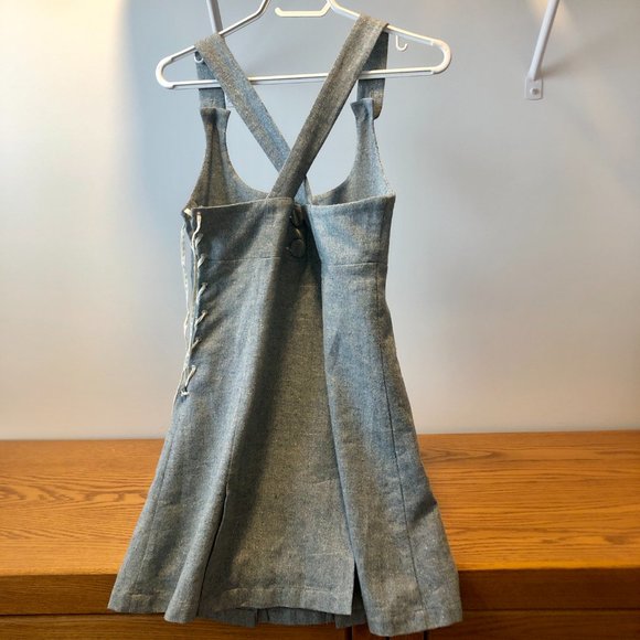 RARE Blue and Cream Tweed Minidress - Picture 9 of 12